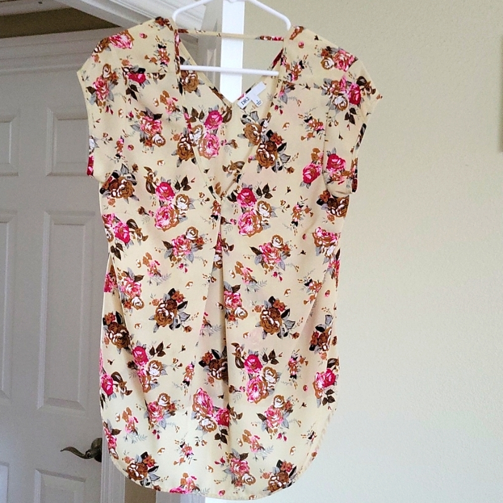 Floral tunic blouse